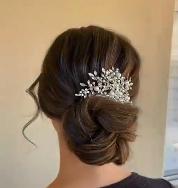 Smooth Low Bun Hairstyle